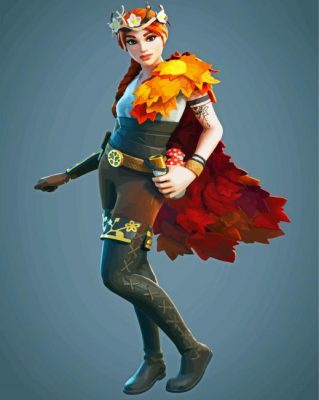 Fortnite Autumn Queen Paint By Numbers