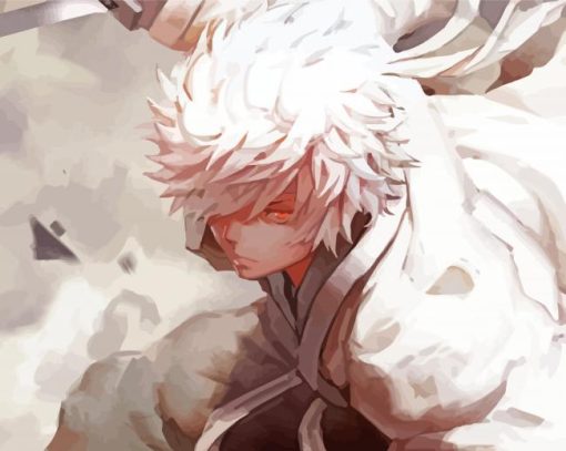 Gintoki Sakata Character Paint By Numbers