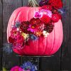 Halloween Pumpkins And Flowers Paint By Numbers