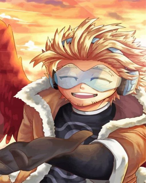 Hawks My Hero Academia Anime Paint By Numbers