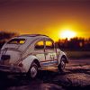 Herbie VW Car Sunset Paint By Numbers