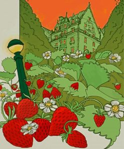 House In The Strawberry Fields Paint By Numbers