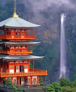 Japan Nachi Waterfall Paint By Numbers