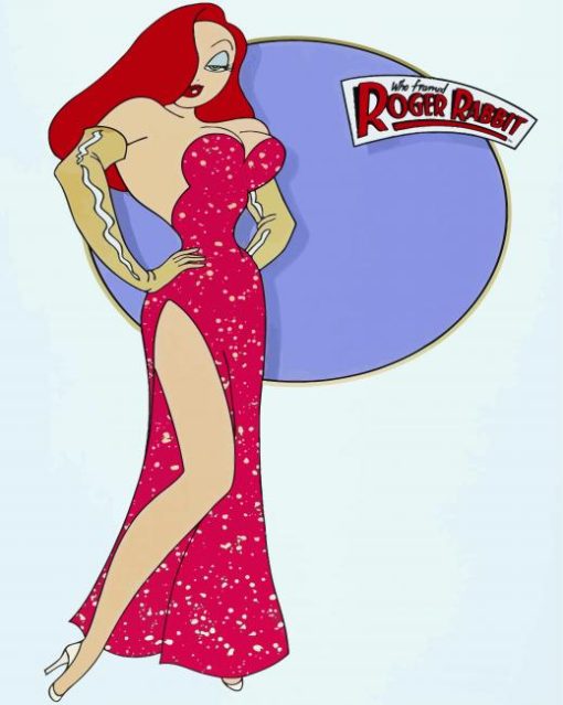 Jessica Rabbit Poster Paint By Numbers