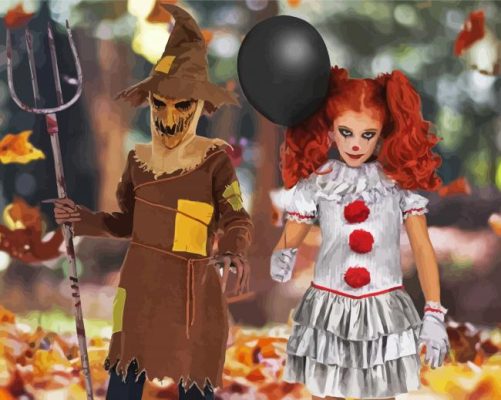 Kids Halloween Costumes Paint By Numbers