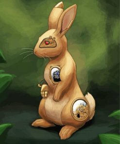 Little Steampunk Rabbit Paint By Numbers