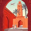 Marrakech Morocco Poster Paint By Number