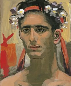 Men With Flowering Head Yannis Tsarouchis Paint By Numbers