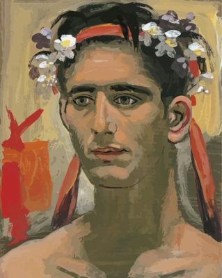 Men With Flowering Head Yannis Tsarouchis Paint By Numbers