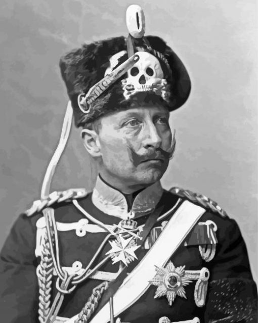 Monochrome Kaiser Wilhelm Paint By Numbers