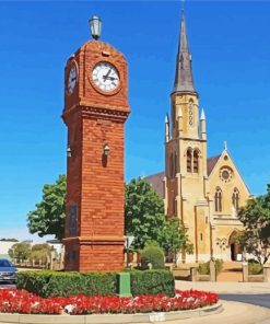 Mudgee Clock Town Paint By Numbers