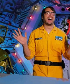 Mystery Science Theater Character And The Robots Paint By Numbers