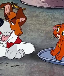 Oliver And Company Cartoon Paint By Numbers