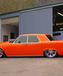 Orange 1964 Lincoln Continental Paint By Numbers