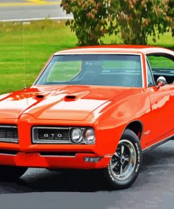 Orange 1968 GTO Paint By Numbers