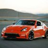 Orange Nissan 370 Z Paint By Number