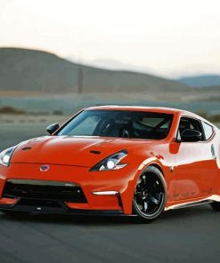 Orange Nissan 370 Z Paint By Number