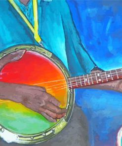 Playing Banjolele Art Paint By Numbers