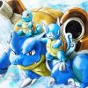 Pokemon Squirtle Evolution Art Paint By Numbers