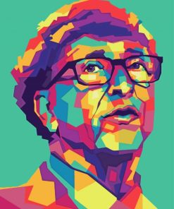 Pop Art Bill Gates Paint By Numbers