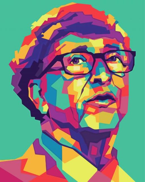 Pop Art Bill Gates Paint By Numbers