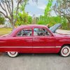 Red 1950 Ford Car Paint By Numbers