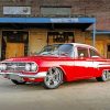 Red Chevrolet Biscayne Car Paint By Numbers