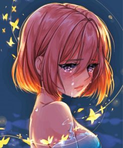 Sad Girl Anime Art Paint By Numbers