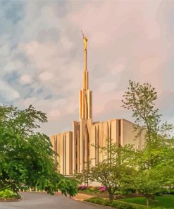 Seattle Temple Building Paint By Numbers