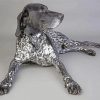 Sitting Black And White German Shorthair Pointer Paint By Numbers