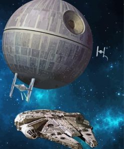 Space Star Wars Ship Paint By Number