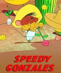 Speedy Gonzales Poster Paint By Numbers