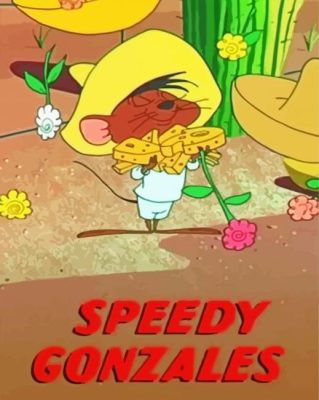 Speedy Gonzales Poster Paint By Numbers