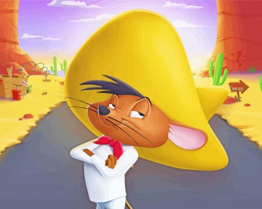 Speedy Gonzales Character Art Paint By Number