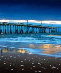 Sunrise Virginia Beach Pier Paint By Numbers