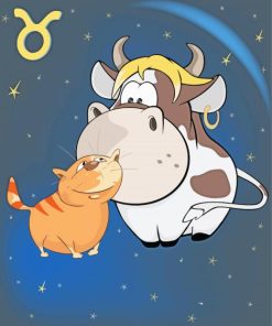 Taurus Cartoon Paint By Numbers