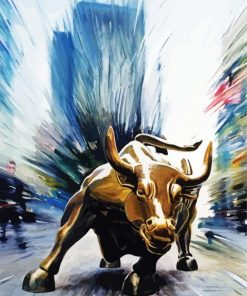 The Wall Street Bull Art Paint By Numbers