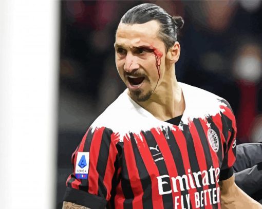 The Footballer Zlatan Ibrahimović Paint By Numbers