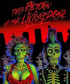 The Return Of The Living Dead Poster Paint By Numbers