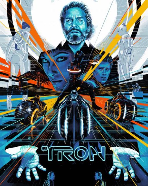 Tron Legacy Poster Paint By Numbers