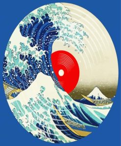 Vinyl Record Wave Paint By Numbers