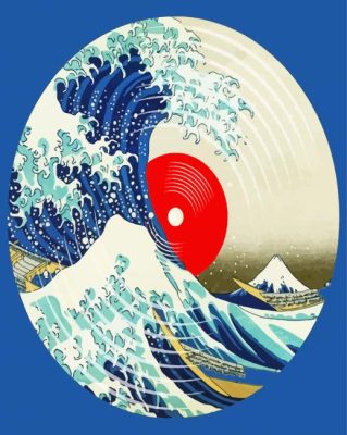 Vinyl Record Wave Paint By Numbers