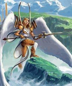 Warrior Angel Paint By Numbers