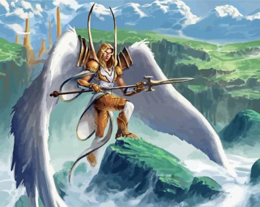 Warrior Angel Paint By Numbers