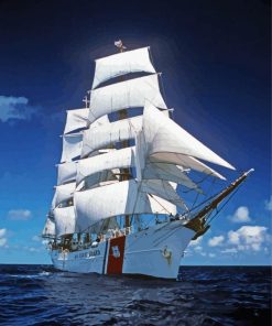 White American Tall Ships Paint By Numbers