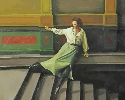 Woman On Stairs Paint By Numbers