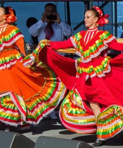 Women Dancing In Hispanic Heritage Paint By Numbers