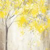 Yellow And Gray Tree Paint By Numbers