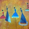 Abstract Dancing Girls Paint By Numbers