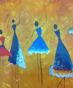 Abstract Dancing Girls Paint By Numbers